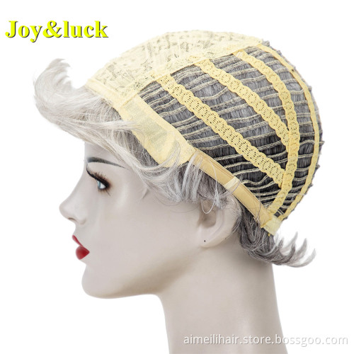Ombre Brown Bob Wigs for Women Wholesale Prices Side Part Ladies Party Natural Straight Short Bob Cut Wig Synthetic Hair Wigs